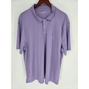 IZOD Golf Light Purple 3-button Polo Men's XXL